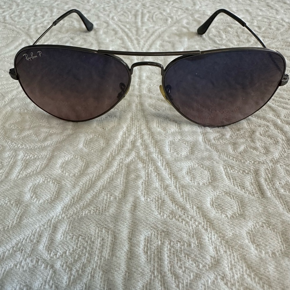 Dark colored RayBans in good shape. Original case not included